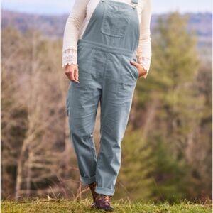 Aerie Light Wash Denim Corduroy Overalls Women’s Size XL Relaxed Fit Blue Boho